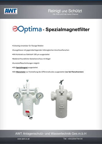 pH-Optima-Spezialmagnetfilter-Datenblatt